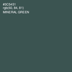 #3C5451 - Mineral Green Color Image